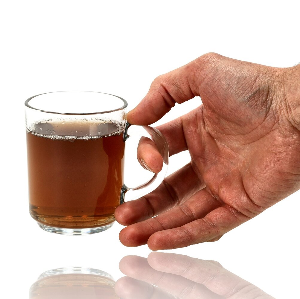 Discountershop Theeglazen 230 ml met Oor – Glazen Theemokken voor Thee, Koffie en Warme Dranken - Thee Glazen en Koffiekopjes