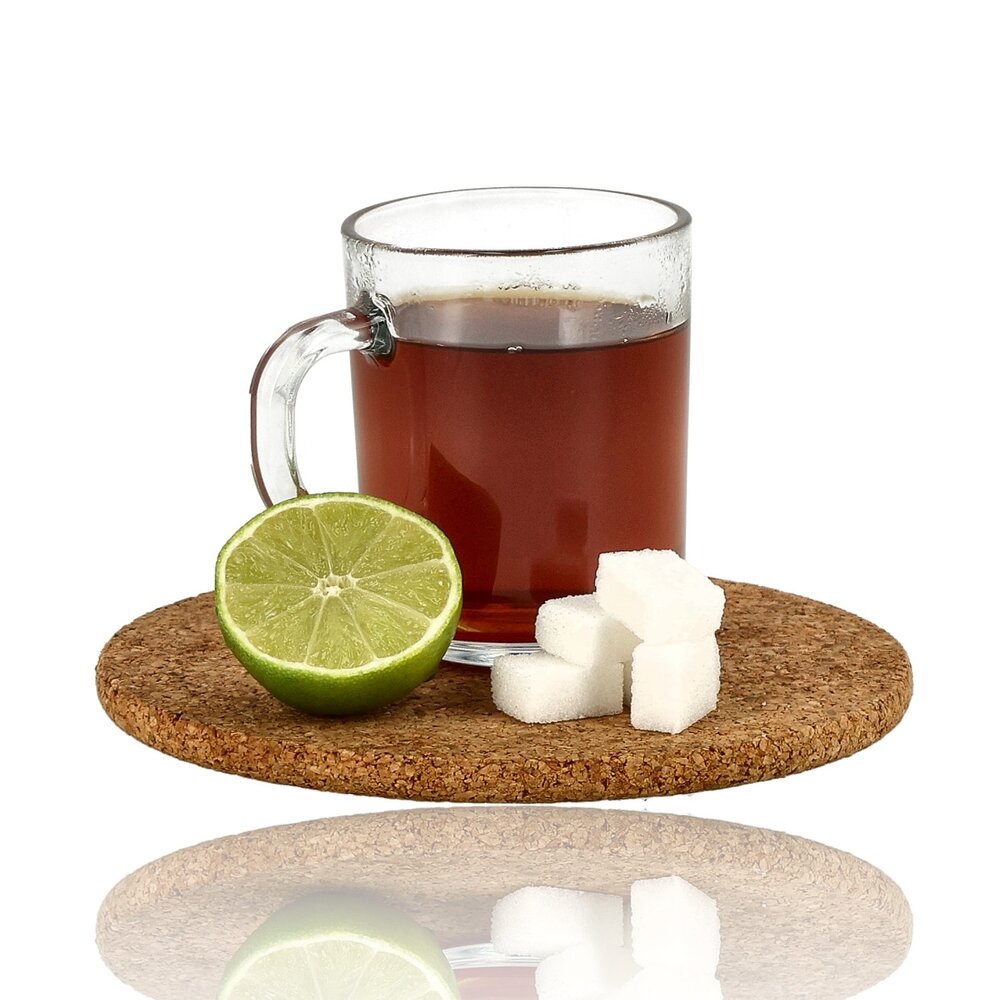 Discountershop Tea Glasses 230 ml with Handle – Glass Tea Mugs for Tea, Coffee and Hot Drinks – Tea Glasses and Coffee Cups