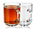 Tea Glasses 230 ml with Handle – Glass Tea Mugs for Tea, Coffee and Hot Drinks – Tea Glasses and Coffee Cups