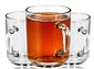 Tea Glasses 230 ml with Handle – Glass Tea Mugs for Tea, Coffee and Hot Drinks – Tea Glasses and Coffee Cups