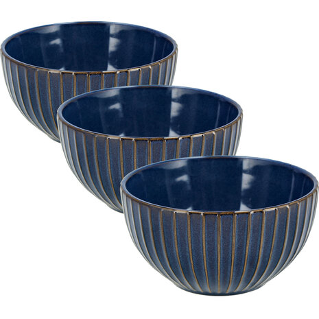 Discountershop Ramen Kom Set – Ø14 cm – Aardewerk Soepkommen Zonder Oor – Kommen voor Soep, Noodles, Salade, Ontbijt en Snacks