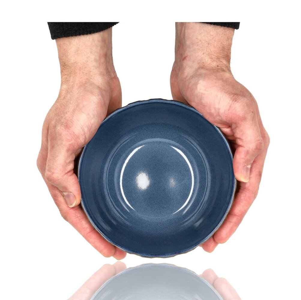 Discountershop Ramen Kom Set – Ø14 cm – Aardewerk Soepkommen Zonder Oor – Kommen voor Soep, Noodles, Salade, Ontbijt en Snacks