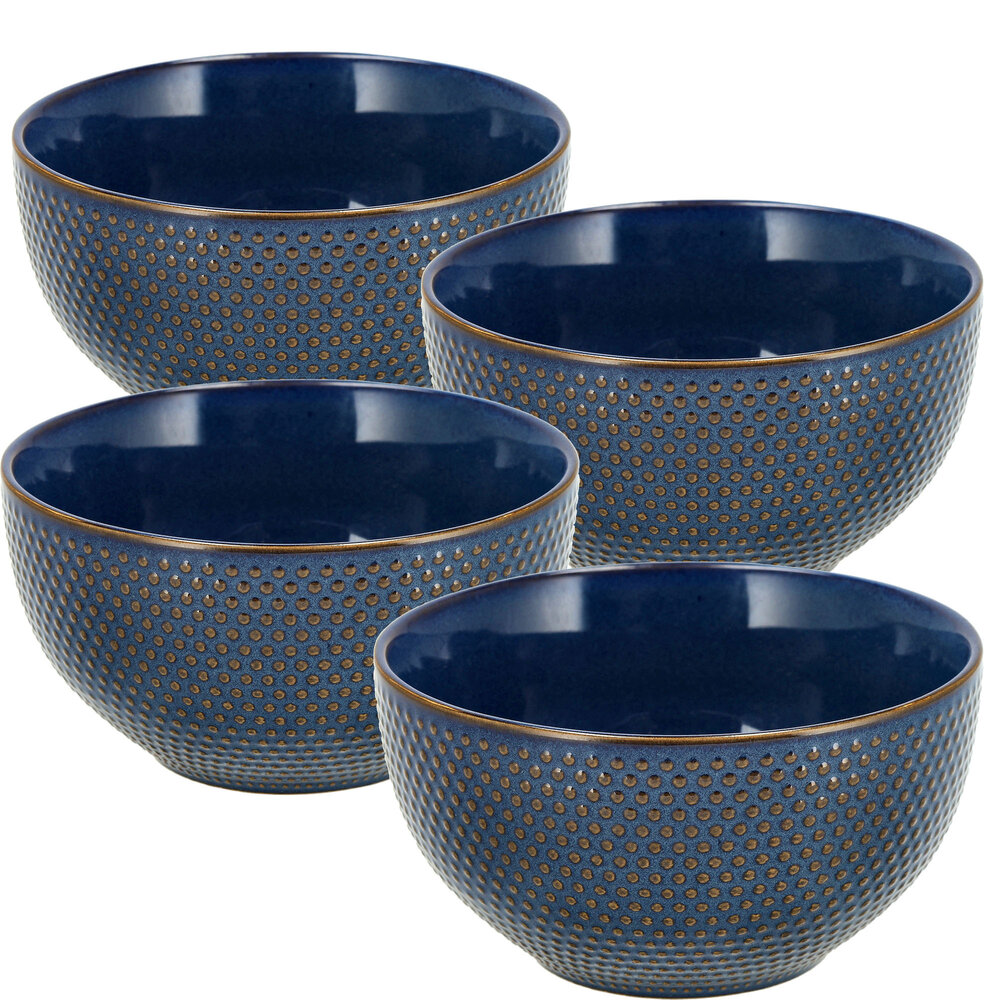 Discountershop Ramen Bowl Ø14 cm – Ceramic Soup Bowls Without Handle – Stoneware Bowls for Soup, Noodles, Breakfast and Salad – Dishwasher Safe