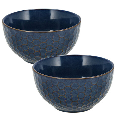 Discountershop Soup Bowls Ø14 cm – Dinnerware Set Without Handle – Ramen Bowl Set – Use as Serving Bowls and Fruit Bowl