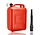 Jerrycan 10 Liter Rood – UN-Gekeurde Brandstof Jerrycans voor Benzine en Diesel – Kunststof Benzinetank met Lange Schenktuit en Vulslang – Brandstofkan jerrycan Voor Auto, Boot, Camper en Tuinmachines