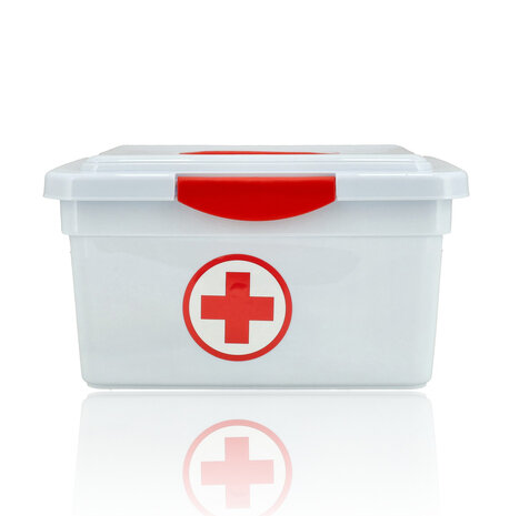 EHBO First Aid Kit 41-Piece – Complete Medical Kit with 60x80 cm Dressing, Triangular Bandage, Wound Compresses and Emergency Blanket – For Home, Car and Workplace