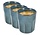 Ceramic Coffee Cup Set – Blue Glazed Handleless Cups 200ml – Espresso Cups & Cappuccino Mugs – Durable Stoneware Coffee Cups for Coffee, Tea & Café / Restaurant Use