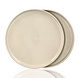 Discountershop Dinner Plate Set – Cream Ceramic Plates 26.3 cm – Glossy Tableware with Raised Edge – For Hospitality, Restaurants and Holidays