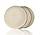 Dinner Plate Set – Cream Ceramic Plates 26.3 cm – Glossy Tableware with Raised Edge – For Hospitality, Restaurants and Holidays