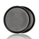 Discountershop Ceramic Breakfast Plates Black Ø20 cm – Cake Plates & Dessert Plates, Dishwasher & Microwave Safe Tableware
