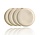 Ceramic Breakfast & Cake Plates Ø20 cm – Cream Dessert Plates, Dishwasher & Microwave Safe Kitchen Tableware