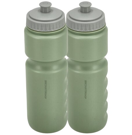 Discountershop Bidon 750 ml – Fiets Bidon en Sportfles – BPA-vrij – Geschikt voor Fietsen en Fitness – Waterfles voor Wielrennen en Training – Mintgroen
