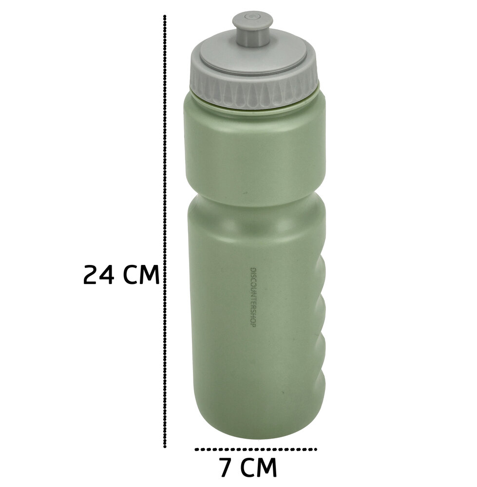 Discountershop Water Bottle 750 ml – Bike Water Bottle & Sports Bottle – BPA-Free – Suitable for Cycling and Fitness – Drinking Bottle for Training & Riding – Mint Green