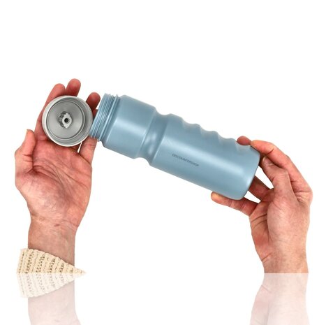 Discountershop Fiets Bidon 750ml BPA-vrij – Sportdrankfles voor Wielrennen, MTB en Fitness, Fietsbidon Zonder Plastic Smaak – Sky Blauw