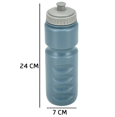 Discountershop Fiets Bidon 750ml BPA-vrij – Sportdrankfles voor Wielrennen, MTB en Fitness, Fietsbidon Zonder Plastic Smaak – Sky Blauw