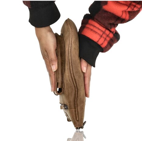 Bicky Bernard  Crossbody Tas Dames – Schoudertas met Brede en Verstelbare Band, Lichtgewicht Platte Tas met 7 Vakken en Verwisselbare Tassenriemen