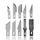 Discountershop 16-Piece Hobby Knife Set – Precision Craft Scalpel with 3 Handles & 13 Replaceable Blades for Model Making and DIY