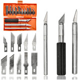 Discountershop Hobbymes Set 16-delig – Precisie Scalpelmessen met 3 Handgrepen en 13 Verwisselbare Mesjes voor Modelbouw en Hobby
