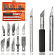 Discountershop Hobbymes Set 16-delig – Precisie Scalpelmessen met 3 Handgrepen en 13 Verwisselbare Mesjes voor Modelbouw en Hobby