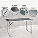 Discountershop Folding Table 120x60 cm – Portable Camping Table for Outdoor Use – Foldable Garden Table with Handle for 3-4 People