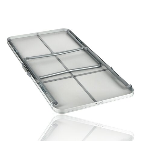 Discountershop Klaptafel 120x60 cm – Opvouwbare Campingtafel voor Buiten – Inklapbare Tuintafel met Handvat voor 3-4 Personen