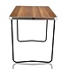 Discountershop Klaptafel 80x60 cm – Inklapbare Campingtafel met Houtlook – Opvouwbare Tuintafel met Handvat voor 1-2 Personen
