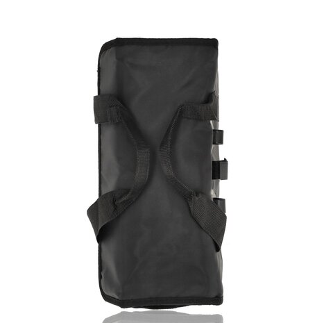 Discountershop Single Bicycle Pannier Black – 20L – Bike Bag with Reflective Strips – Water-Resistant – Universal Mounting