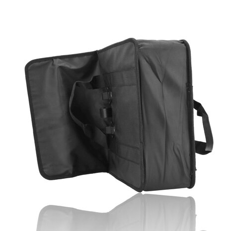 Discountershop Enkele Fietstas Zwart - 20 Liter – Pakafstas met Reflectie – Waterafstotend – Universele Bevestiging