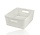 White Storage Basket – ±12L Plastic Storage Baskets with Handles – Multi-Purpose Storage Box for Storage