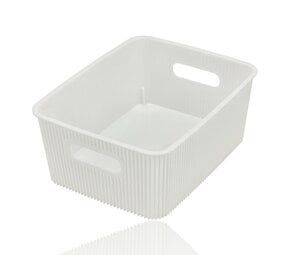 Discountershop Storage Basket 6L Plastic – Kitchen Cabinet Organizer, Closet Organizer, Toy Storage Basket for Kids Room – Storage Box White Discountershop Storage Basket 6L Plastic – Kitchen Cabinet Organizer, Closet Organizer, Toy Storage Basket for Kids Room – Storage Box White