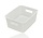 Storage Basket 6L Plastic – Kitchen Cabinet Organizer, Closet Organizer, Toy Storage Basket for Kids Room – Storage Box White