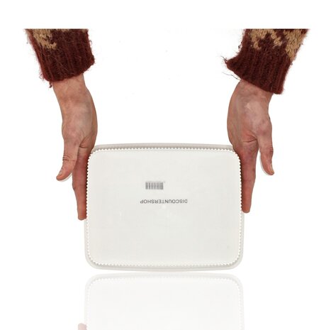 Discountershop Storage Basket 6L Plastic – Kitchen Cabinet Organizer, Closet Organizer, Toy Storage Basket for Kids Room – Storage Box White