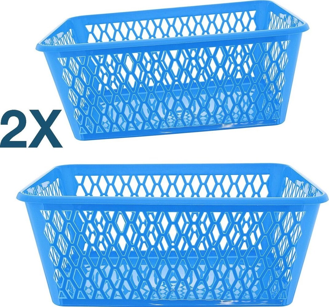 Discountershop Storage box - Storage basket - Office storage box - storage basket office - Storage basket 37.5 x 26 x 15 cm - 15 ltr. ca