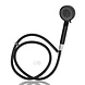 Discountershop Black Shower Head with Hose – Handheld Shower 5 Spray Modes – Anti-Limescale – 150 cm Hose – Universal G1/2 Connection