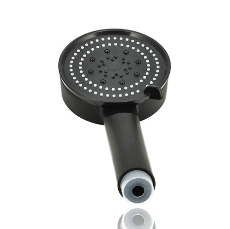 Discountershop Douchekop Zwart met Doucheslang – Handdouche 5 Straalstanden – Anti-Kalk – 150 cm Slang – Universele G1/2 Aansluiting