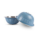 Discountershop Multifunctional Kitchen Colander 28 cm – Blue aluminium colander for pasta, rice, fruit and vegetables, dishwasher-safe Discountershop Multifunctional Kitchen Colander 28 cm – Blue aluminium colander for pasta, rice, fruit and vegetables, dishwasher-safe