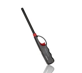 Discountershop Best BBQ Lighter 27cm Windproof – Long Refillable Gas Lighter with Child Safety for BBQ, Candles & Fireplace