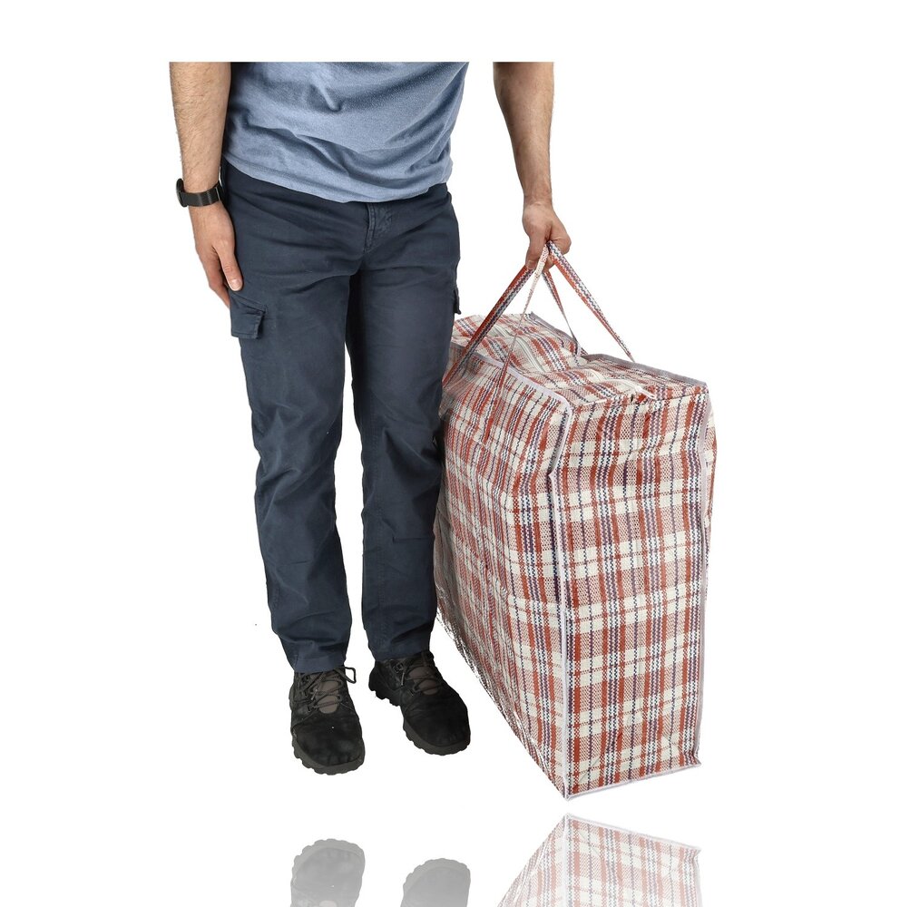 Discountershop Storage Bag 120L with Zipper – XXL Storage Bag for Clothes, Duvets, Bedding & Moving – Large Foldable Storage Organizer