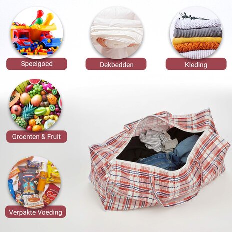 Discountershop Opbergtas 120L met Rits – XXL Opbergzak voor Kleding, Dekbedden, Beddengoed & Verhuizen – Grote Opvouwbare Opbergtas Discountershop Opbergtas 120L met Rits – XXL Opbergzak voor Kleding, Dekbedden, Beddengoed & Verhuizen – Grote Opvouwbare Opbergtas