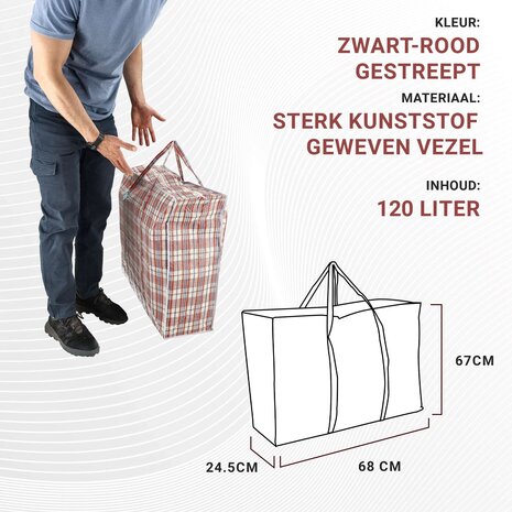 Discountershop Storage Bag 120L with Zipper – XXL Storage Bag for Clothes, Duvets, Bedding & Moving – Large Foldable Storage Organizer