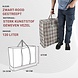 Discountershop Opbergtas 120L met Rits – XXL Opbergzak voor Kleding, Dekbedden, Beddengoed & Verhuizen – Opvouwbare Grote Opbergtas Discountershop Opbergtas 120L met Rits – XXL Opbergzak voor Kleding, Dekbedden, Beddengoed & Verhuizen – Opvouwbare Grote Opbergtas