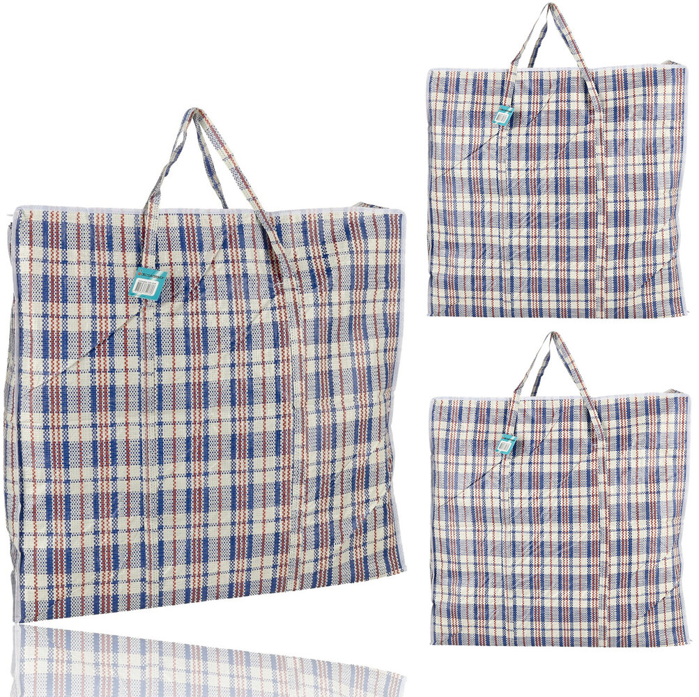 Discountershop Storage Bag 120L with Zipper – Extra Large Storage Bag for Clothing, Duvets & Moving – XXL Foldable Storage Bag