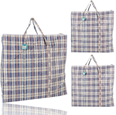 Discountershop Storage Bag 120L with Zipper – Extra Large Storage Bag for Clothing, Duvets & Moving – XXL Foldable Storage Bag