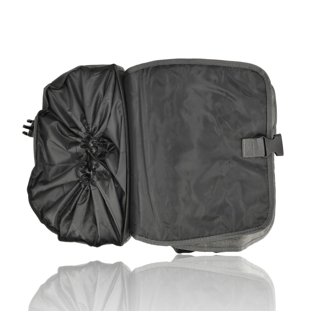 Discountershop Double Pannier Bag Black – 40 Liters – Rack Bag Water-Resistant – Universal Mounting – Rear Rack Bicycle Bag