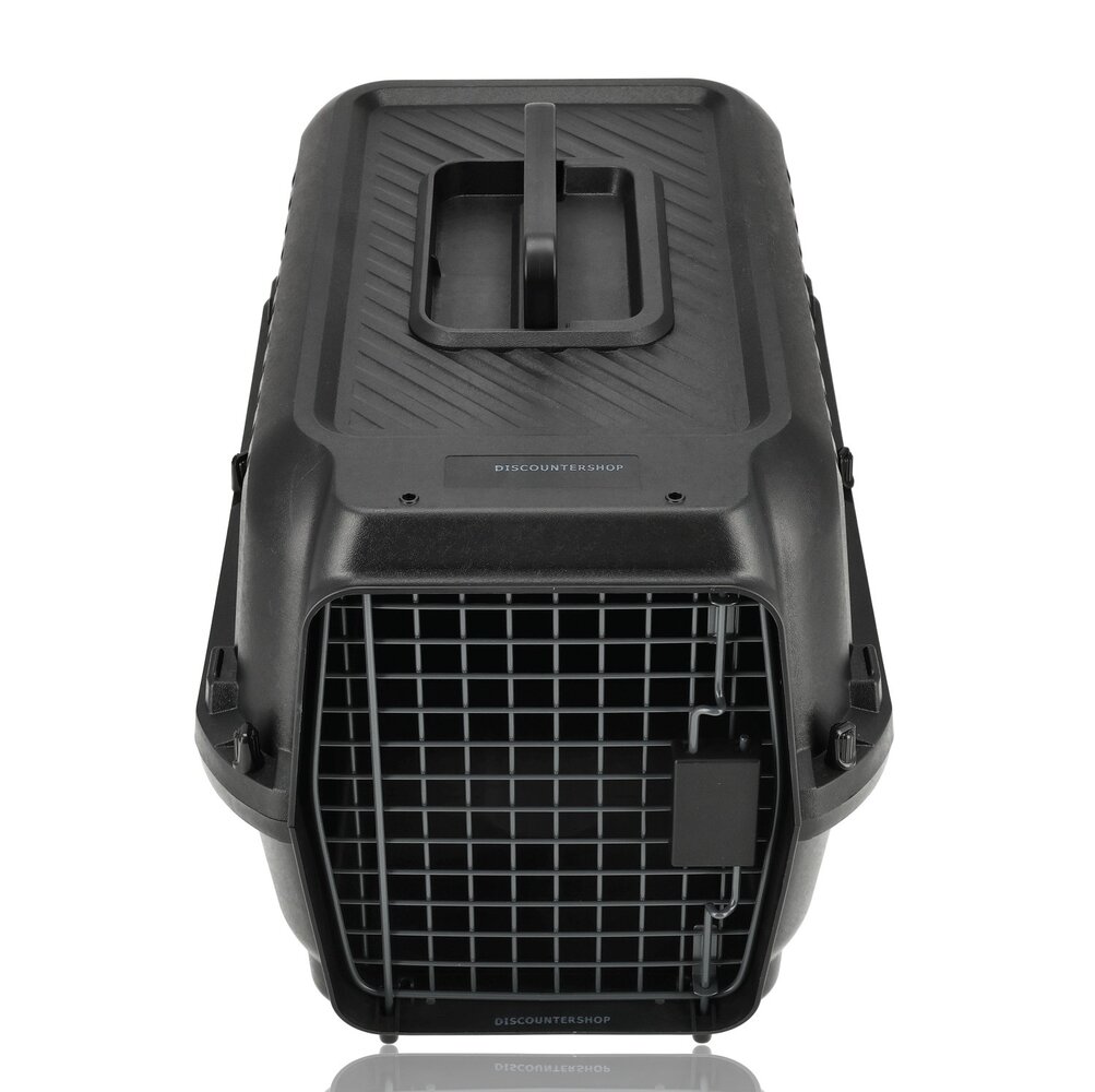 Discountershop Cat Carrier / Small Dog Crate 50x35x34 cm – Pet Transport Box for Cats & Small Dogs up to 5kg – Portable Travel Carrier – Detachable Plastic Pet Carrier Crate