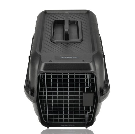 Discountershop Kattenbench / Hondenbench Klein 50x35x34 cm – Transportbox Kat & Kleine Hond tot 5kg – Draagbare Vervoersbox – Demontabele Reismand Kunststof