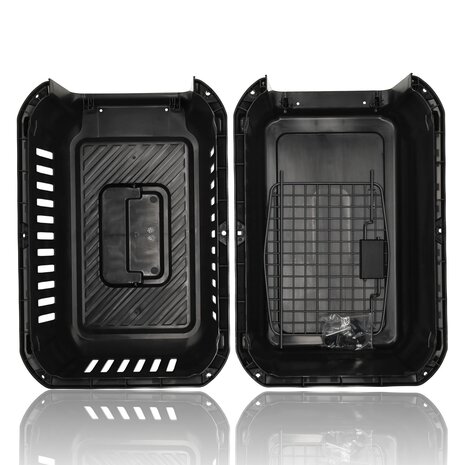 Discountershop Cat Carrier / Small Dog Crate 50x35x34 cm – Pet Transport Box for Cats & Small Dogs up to 5kg – Portable Travel Carrier – Detachable Plastic Pet Carrier Crate