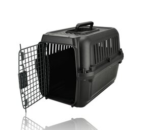 Discountershop Kattenbench / Hondenbench Klein 50x35x34 cm – Transportbox Kat & Kleine Hond tot 5kg – Draagbare Vervoersbox – Demontabele Reismand Kunststof