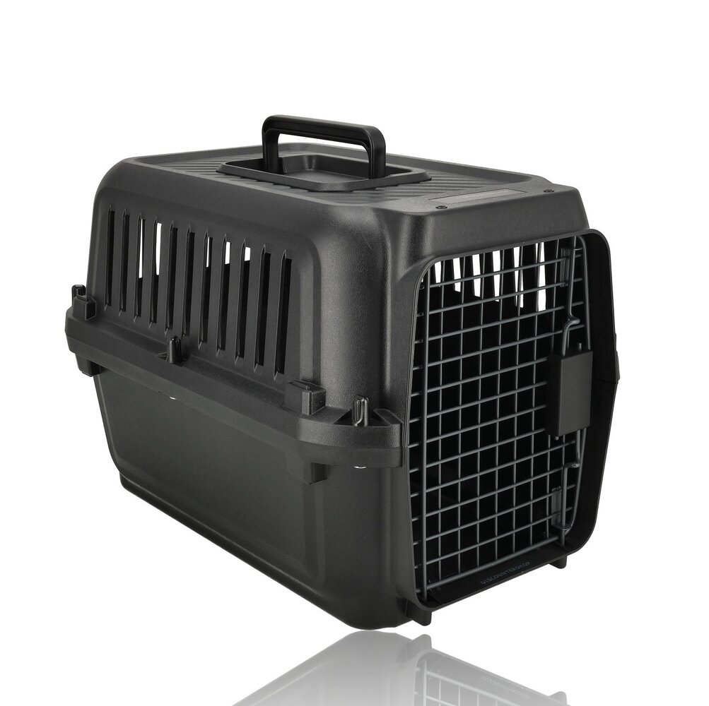 Discountershop Cat Carrier / Small Dog Crate 50x35x34 cm – Pet Transport Box for Cats & Small Dogs up to 5kg – Portable Travel Carrier – Detachable Plastic Pet Carrier Crate