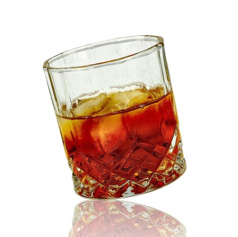 Discountershop Whiskey Karaf Set met Glazen – 900ml Decanteerkaraf met 4 Whiskey Glazen – Whisky Set Cadeau voor Mannen – Whisky Accessoires voor Bar & Thuis